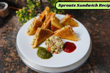 How to make Healthy Sprouts Toast | Sprouts Sandwich Recipe | Weight Loss Easy & Quick Breakfast2024