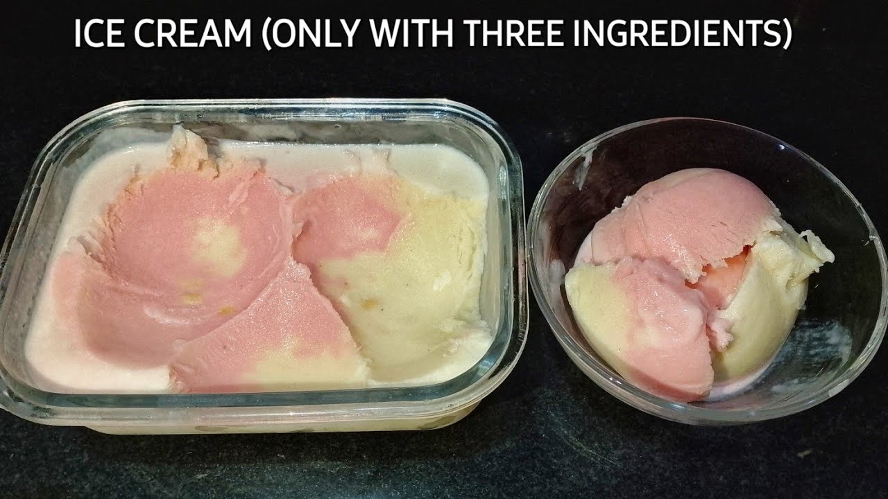 Homemade Ice Cream | Only Three Ingredients | Without Condensed milk , cream , corn flour |#icecream Homemade Ice Cream | Only Three Ingredients | Without Condensed milk , cream , corn flour |#icecream