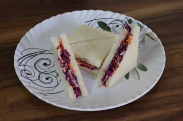 Coleslaw Sandwich || Healthy Coleslaw Sandwich Recipe || Mayonnaise Sandwich