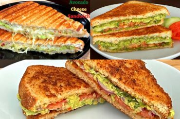 Avocado Sandwich Recipes - Just In 5 Mins-Healthy Sandwich Recipes-Avocado Recipes-Breakfast Recipes