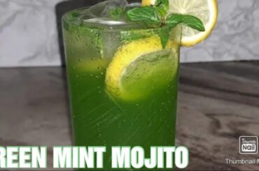 Mint Mojito Recipe |Refreshing Summer Drink | mojito recipe |Green mint mojito #mojito #summerdrink