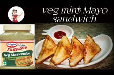 Veg mint Mayonnaise sandwich recipe || Healthy sandwich recipe || Easy & quick recipe ||