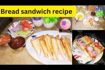 bread sandwich|how to make sandwich for breakfast|healthy sandwich ideas|by flavor fusion kitchen