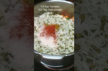 Green gram rice # green moong dal recipe #  Healthy lunch box recipe # shorts # rice recipe # viral
