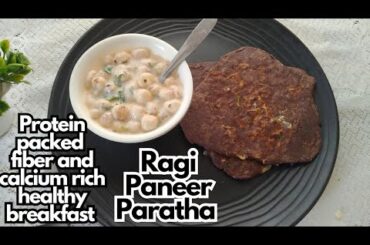 ragi paneer paratha with makhana raita | HEALTHY BREAKFAST RECIPES