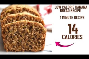 1 minute low calorie banana bread recipe for when you're lazy- Low calorie banana bread recipe