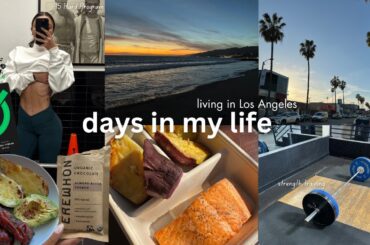 VLOG: productive morning routine, healthy recipes, natural pre-workout, erewhon & running 8 miles!