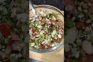 Healthy Salad Recipe | #rawsproutsalad #healthyfood #salad #viral #shorts