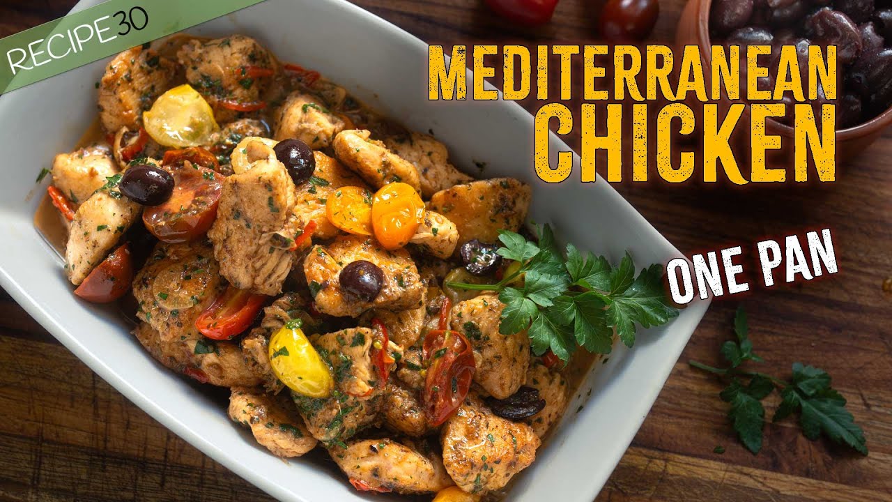 Healthy Mediterranean Chicken with Cherry Tomatoes and Olives Healthy Mediterranean Chicken with Cherry Tomatoes and Olives