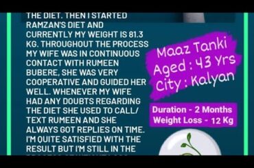 12 kg weight-loss in 2 month #shorts #weightloss