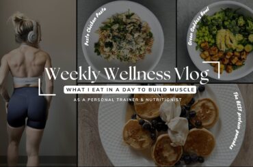 WHAT I EAT IN A DAY to build muscle | healthy recipes & nutrition tips