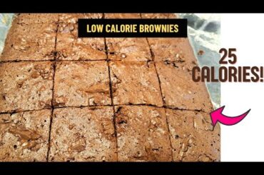 DELICIOUS Low Calorie Brownie for weightloss | Low Calorie Desserts | Healthy Brownies recipe