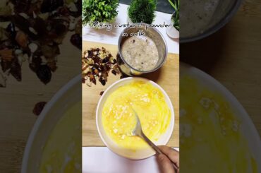 Healthy Tasty Banana Dry Fruits Custard Recipe.#viral #youtubeshorts #recipe