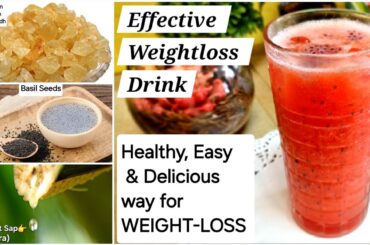 Very Effective Summer Drink for Weight loss | Healthy Weight loss Juice Recipe | Fat Burning Juice