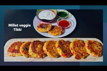 Healthy Millet & veggie Tikki II Healthy snacks recipe