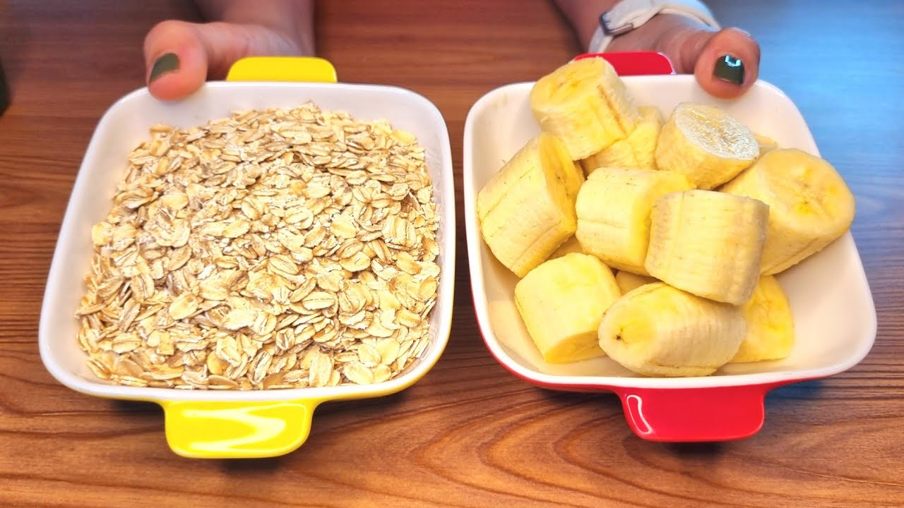 Do you have oatmeal and bananas? Healthy dessert in 5 minutes | Enegy Dessert | Watch over Do you have oatmeal and bananas? Healthy dessert in 5 minutes | Enegy Dessert | Watch over