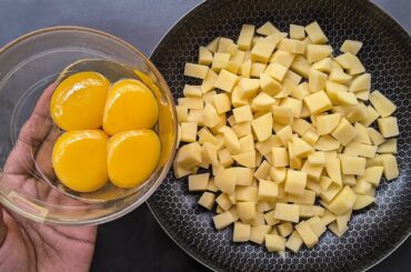 Better Than Fries! Just Add Eggs With Potatoes/Simple Healthy Breakfast Recipe/Cheap & Tasty Snacks