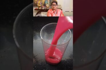 Actress/ Politician Smriti Irani's Healthy Veggie Juice Recipe ll #viral #healthy #juice #shorts
