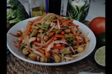 High Protein Chickpea Salad | Vegan | Plant Based | Healthy Salad @MJtastykitchen