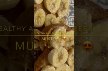 World Quick and Healthy Breakfast idea | Bread peanutbutter #breakfast #shorts #viral #youtubeshorts