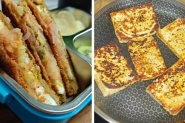 Delightful Paneer Piri Piri Sandwich recipe for a nourishing & satisfying lunch box/breakfast