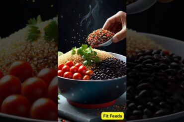 Quinoa and Black Bean Salad - Simple Weight Loss Recipes #weightloss