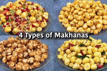 4 Unique Flavors of Makhanas - Different Varieties of Makhanas | Healthy Snack