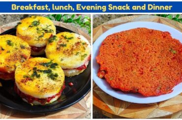 Breakfast and Dinner Recipe | Delicious and Healthy Sandwich and Chilla with One Stuff | 4in1 Recipe