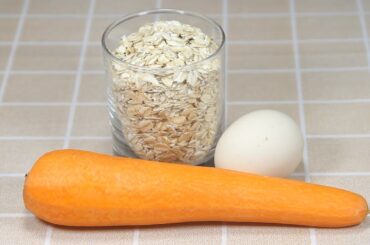 Just oats and 1 carrot, Oats and Carrots, Quick and healthy snack - Oatmeal recipe