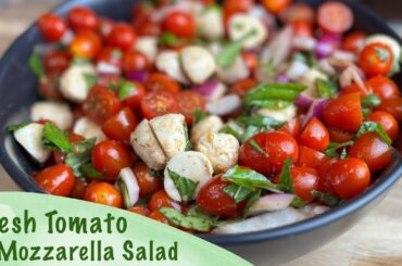 Healthy Fresh Tomato & Mozzarella Salad #shorts