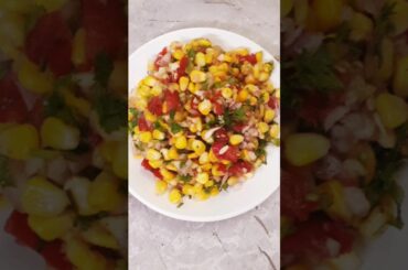 SweetCorn Spicy Masala Chaat |SweetCorn Recipe SweetCorn Chaat #shorts #shortsfeed #chaat #sweetcorn