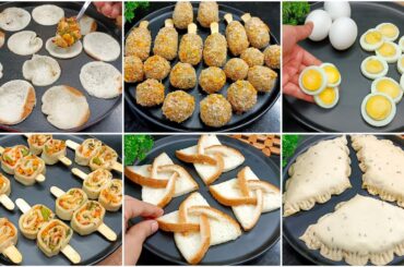 6 Unique Snacks Recipes | Evening Snacks | New Recipe | Snacks Recipes | Bread Snacks Recipes |