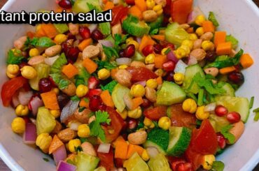 high protein salad/simple and healthy protein salad recipe