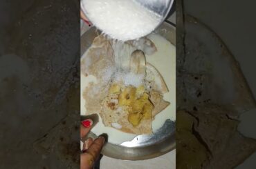 dudh Roti kela #viral #ytshorts #trending #homemade #shortsfeed #tastyfood #biharifood #healthy #try