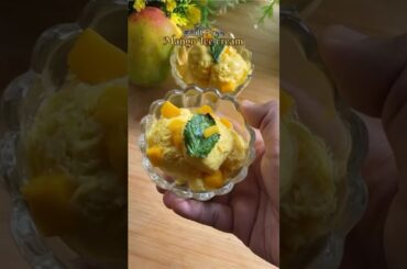 Healthy Mango Icecream - No milk or artificial sugar #icecream #mango #healthyrecipes #veganfood
