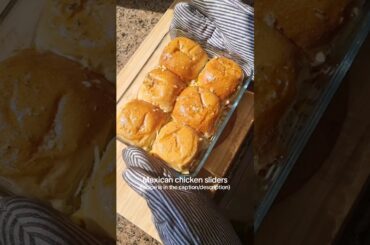 Cheesy Mexican Chicken Sliders! 20 minute recipe! #food #dinner #lunch #breakfast #snack #healthy