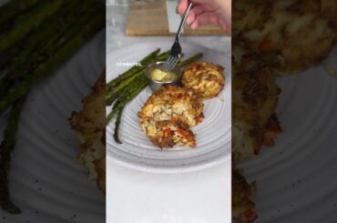 Healthy Air Fryer Crab Cakes (Gluten Free, Dairy Free)