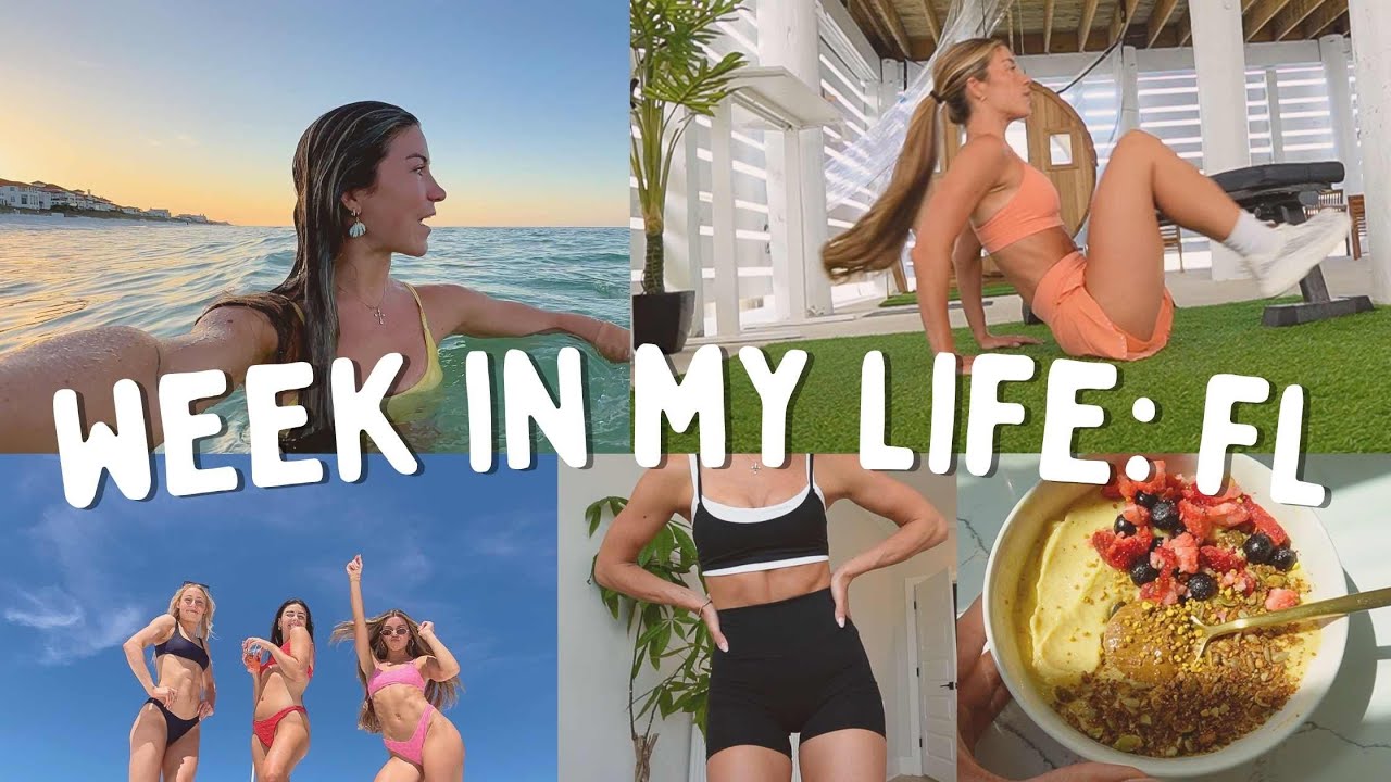 weekly vlog- healthy meals, workout routine, sunrise swims! weekly vlog- healthy meals, workout routine, sunrise swims!