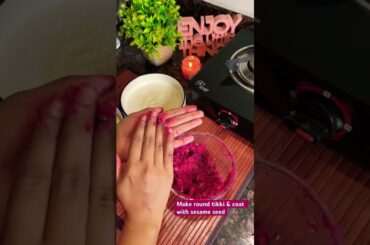 HEALTHY BEETROOT TIKKI - Indian Recipes | Healthy Snacks #trendingsnacks #shorts #viral #food