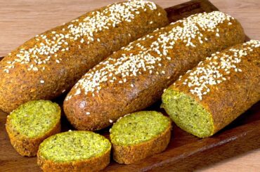 10 kg in einem Monat verloren! Essen Sie in 5 Minuten gesundes Brot mit Linsen  Omas Rezept