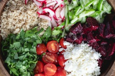 Healthy Quinoa, Roasted Beetroot & Feta Salad Recipe | Easy Homemade Salad