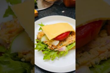 High-Protein Chickpea Sandwich Healthy & Satisfying Recipe #food #youtubeshorts #ytshorts #healthy