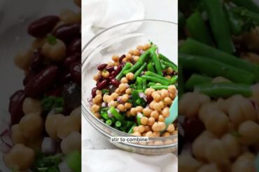 Healthy 3 Bean Salad (Gluten-Free & Vegan!)