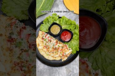 #shortsEasy & healthy breakfast recipe |Vegetable cheese omelette  #youtubeshorts #myfunfoodgallery