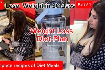 Healthy Weight Loss Diet Plan | complete recipes of Diet Meals | #weightlossdietplan #dietmeal