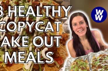 3 HEALTHY COPYCAT TAKE OUT MEALS AT HOME | WW Points | lower calorie/WW point fast food at HOME
