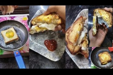 Breakfast Egg Sandwich Hack | One Pan Egg Toast | Healthy Egg sandwich #eggrecipe@mountellaskitchen