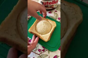 Must try Nutella and bread snack | Nutella Bites | #shorts