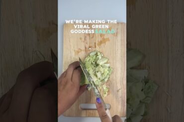 TIkTok VIral GREEN Salad. AMAZING! #greensalad #saladrecipe #salad #healthysalad #cooking #shorts