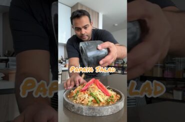 Homemade Thai Papaya Salad - Fresh & Spicy Salad #healthy #salad #thaifood #recipe #easyrecipe